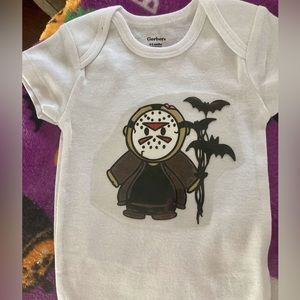 Custom New Halloween Shirt Jason Vorhees Baby Onesie Cute